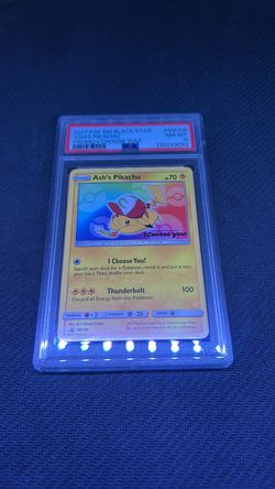 PSA 8 Ash’s Pikachu SM108 Promo – 2017 Pokémon “I Choose You!” Graded Card