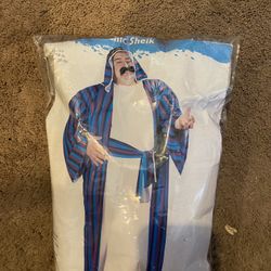 One Size Fits Most Sheik Costume With Beard
