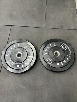 Bumper Plates Pair (Black) 25 lb only $1/lb‼️🔥 Vesta Fitness