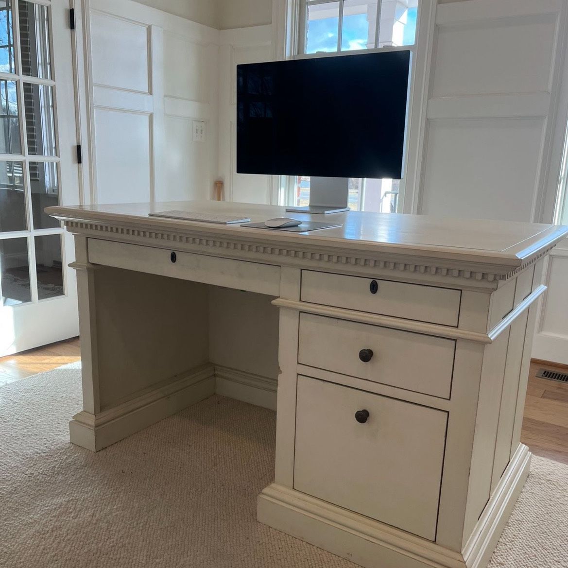 Restoration hardware Desk Antique White