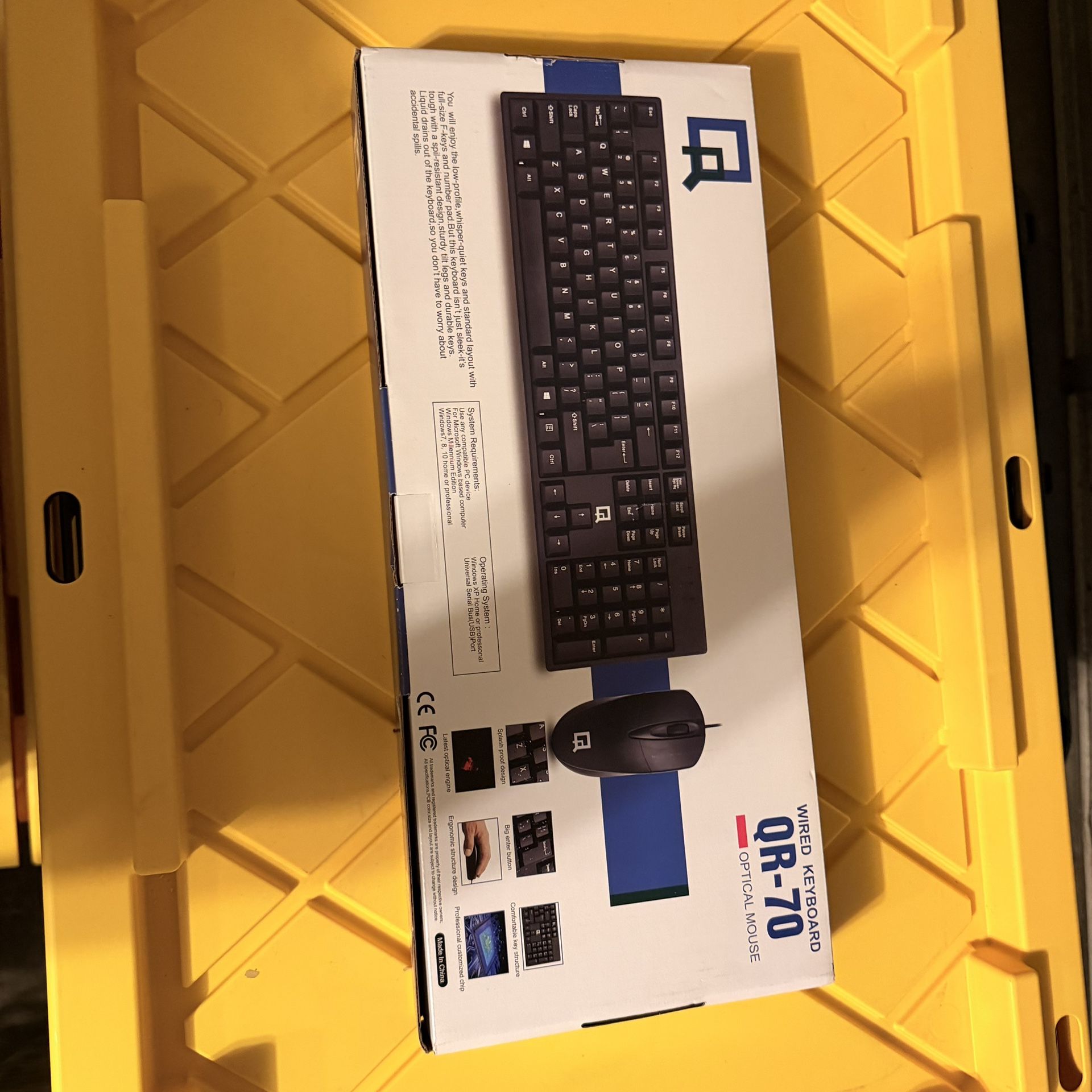 QR 70 Wired Keyboard And Mouse