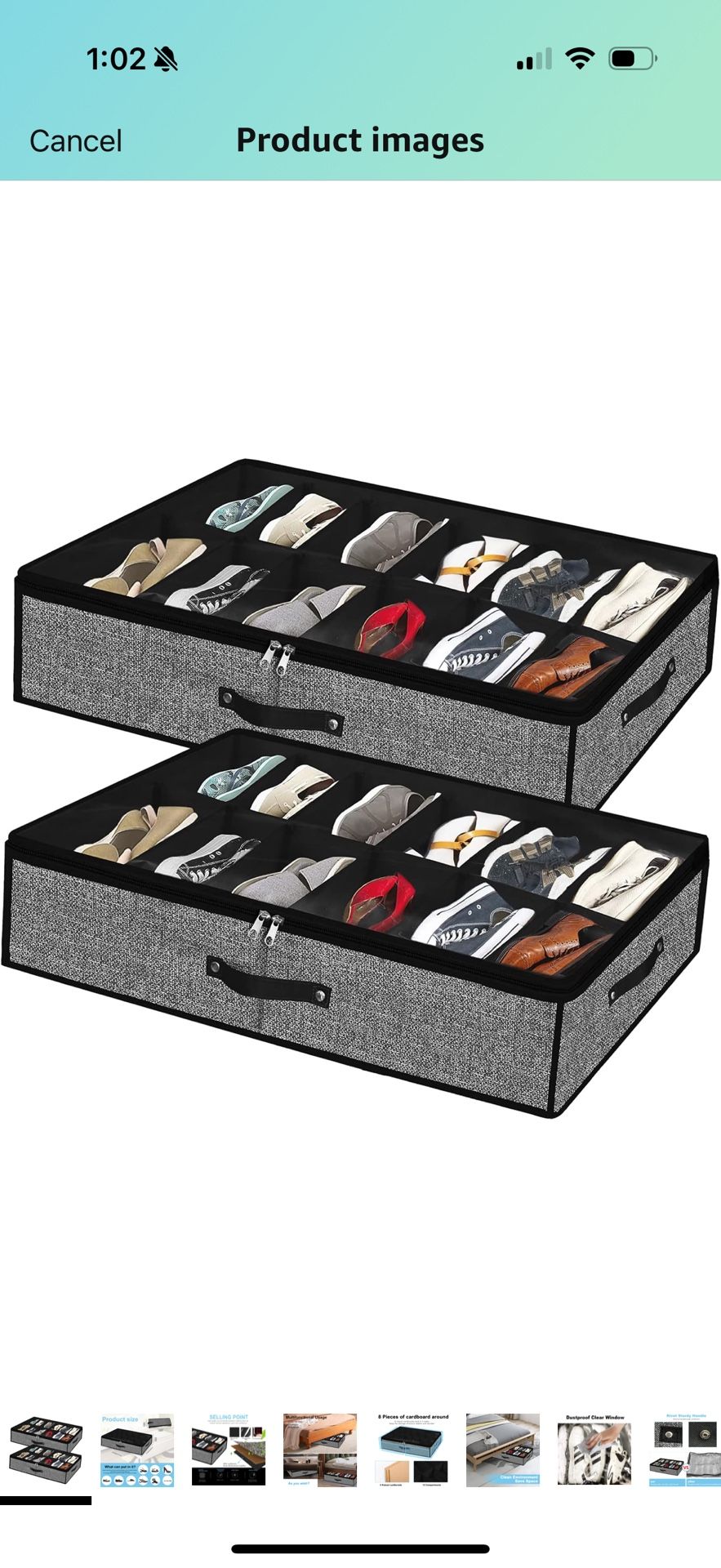 Under Bed Shoe Storage Organizer