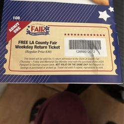 La County Fair Ticket 