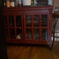 solid wood banquet cabinet 