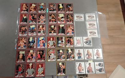 2004 tna wrestling card lot MANY ROOKIE CARDS cm punk, AJ STYLES, ABYSS, CHRIS HERO, VINCE RUSSO, JOHNNY SWINGER, TRINITY, LOLLIPOP