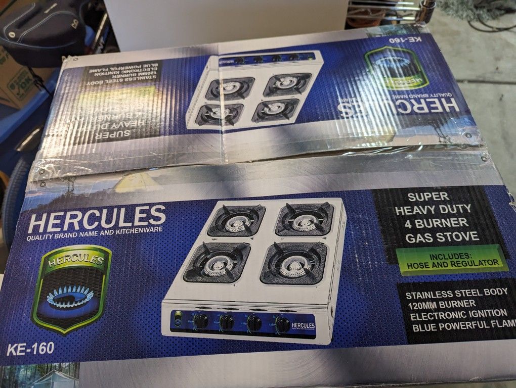 4 Burner propane Countertop Stove