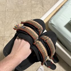 Lanvin x Suicoke multicoloured slides