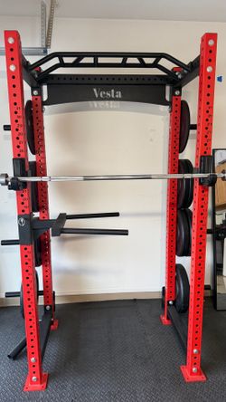 Vesta Power Rack with Weight Plates