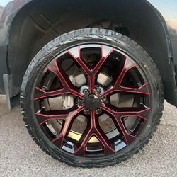 24x10 6x139 Snowflake Rines Y Llantas 305/35/24 Venom Power ATS