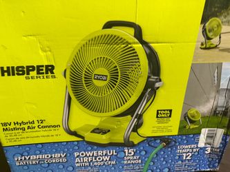 Ryobi 18V Hybrid 12" Misting Air Cannon