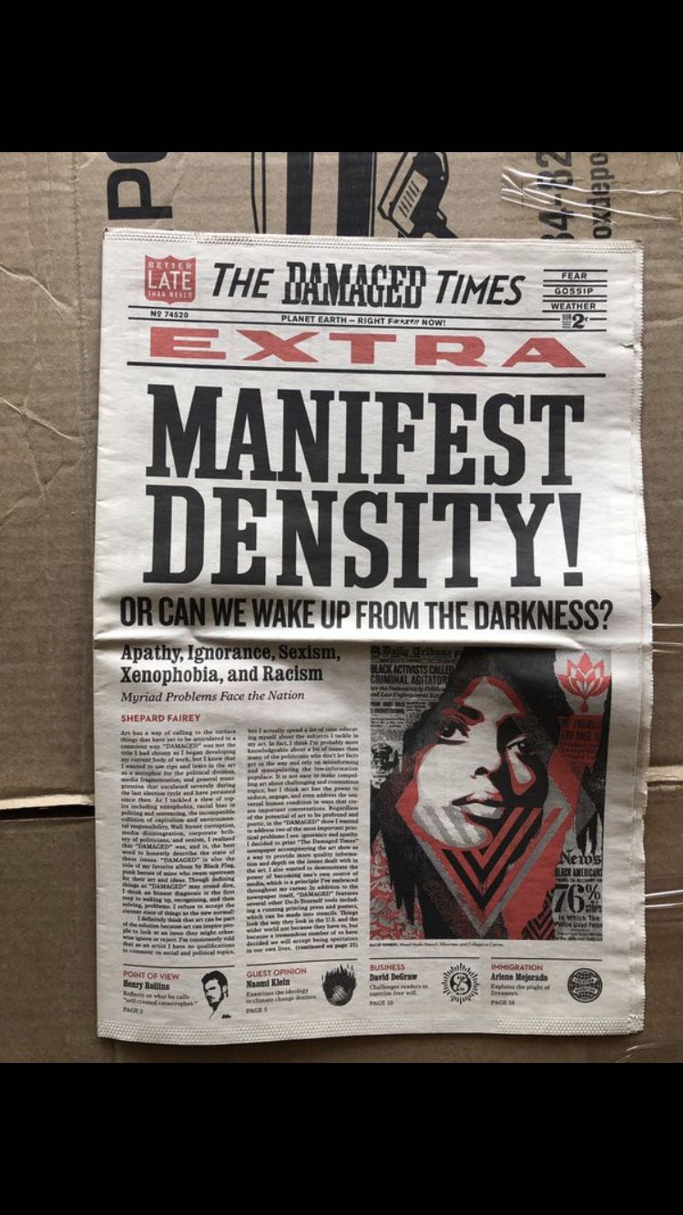 Obey the Damaged times newspaper