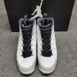 Nike Air Jordan 9 Retro Barons 2014 302370-106 White Black Grey Men’s Size 13