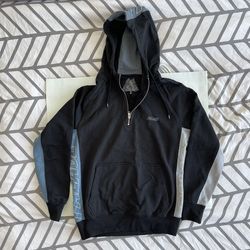 Palace Half Zip Hoodie Black Sz M 100 % Authentic