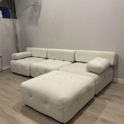 New White Sectional 