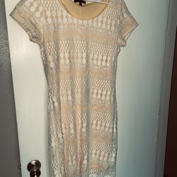 Yellow And Lace Dress