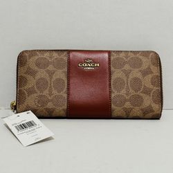 Coach Slim Accordion Zip Wallet  New with Tags  