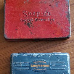 Vintage Tool Metal Containers - Snap On - Craftsman
