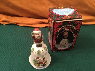 Xmas bell for your table in perfect condition, from the 1960s, ceramic