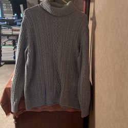 Ladies Sweater With High Neck