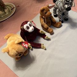 Ty Beanie Babies, Only Monkey & Dog Are Available, Like New, Received lots of Love And Appreciation. 