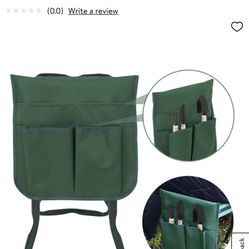 Foldable Kneeler Garden Kneeling Bench Stool Soft Cushing Seat Pad W Tool Pouch