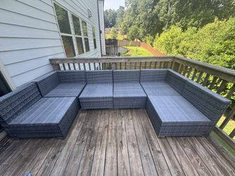 6 piece outdoor furniture: $350 pillows included