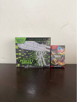 Pokemon perfect order ETB and booster bundle