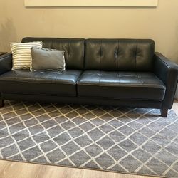 Black Leather Couch