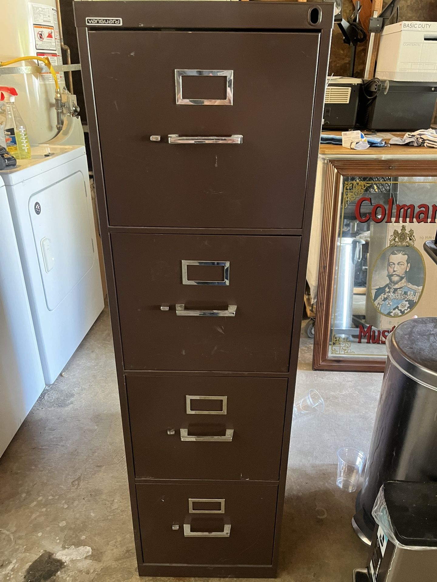 Large, Three Door File Cabinet