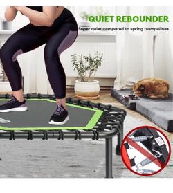 Trampoline for Adults, Silent Mini Trampoline Indoor Exercise