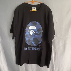 A Bathing Ape BAPE Mens Camo Shark Shark T Shirt 