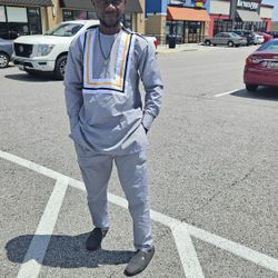 African Style Tunic Dress For Men