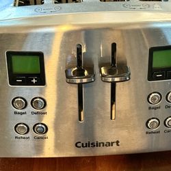 Cuisinart 4-Slice Stainless Steel Digital Toaster – Bagel & Defrost