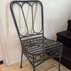 3 Metal Patio Chairs