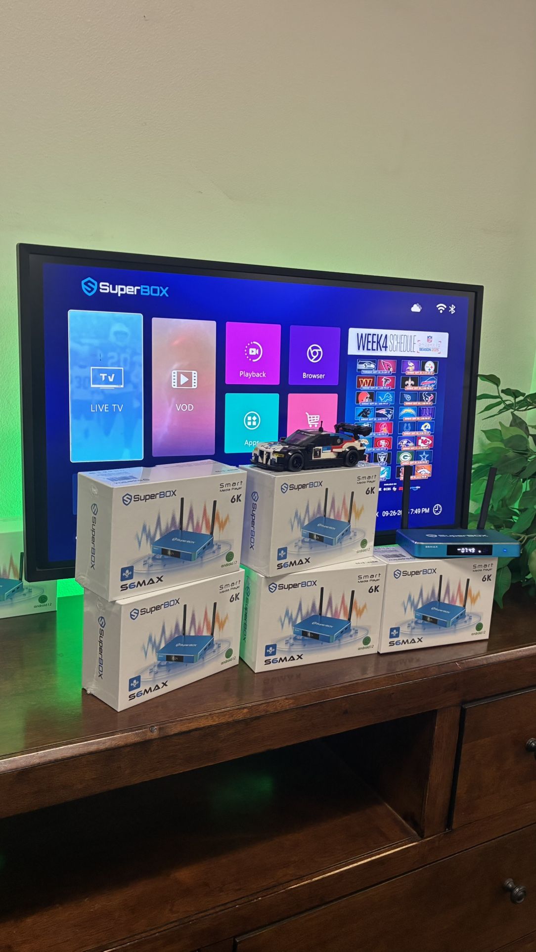 SuperBox S6 Max – 4K Android TV Box with WiFi 6 & Voice Remote
