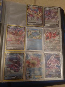 44 pokemon cards all sleeved mint condition