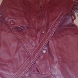 Little Girl Nova Kids Leather Jacket Size 4