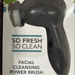 Facial cleaning power brush