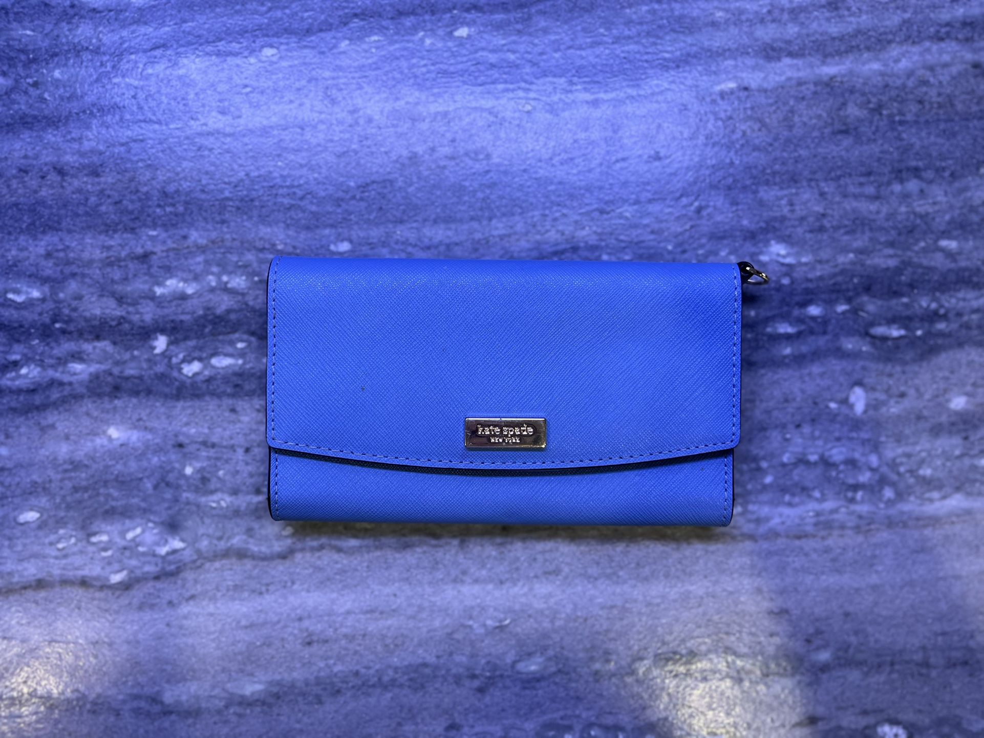 Blue Kate Spade Wallet With Phone Holder