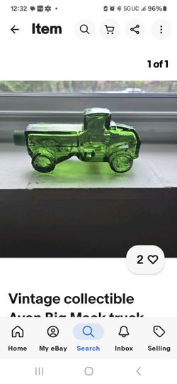 Antique Men's Truck Colonge Bottle 