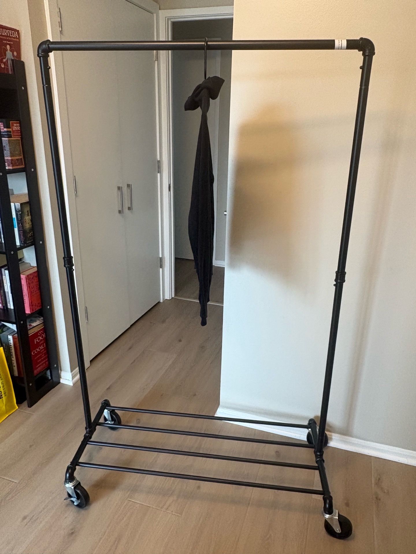 Metal garment rack