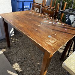 FREE TABLE & CHAIRS
