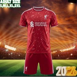 Liverpool 2026 Soccer Uniform Set – Red Jersey + Shorts – Adult S-2XL