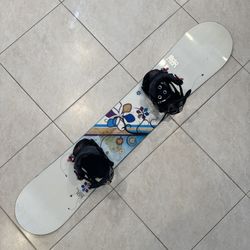 154 cm Salomon Snowboard with Sims Bindings