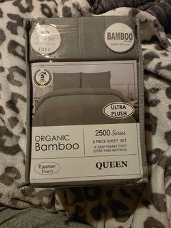Queen Size Organic Bamboo Ultra Plus Sheets