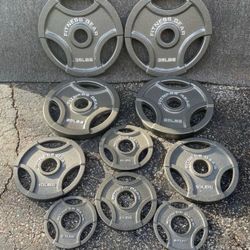 PLANET FITNESS GEAR NEW OLYMPIC EASY GRIP PLATES PAIRS OF  : 35s  25s  10s  5s  2.5s