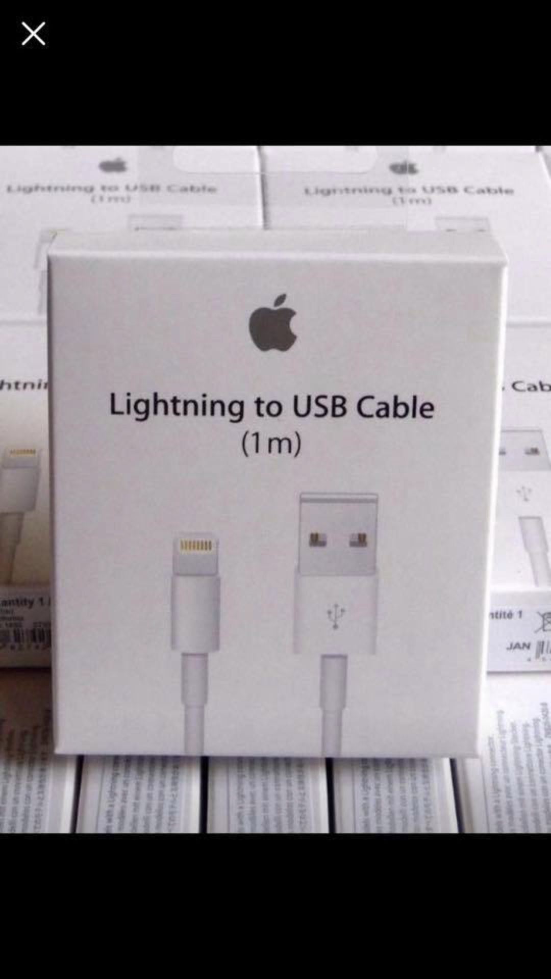 Apple Lightning USB Charging Cable 1M