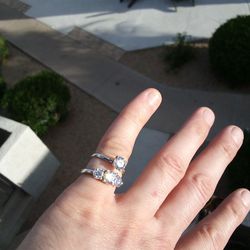 Moissanite Wedding / Moissanite Engagement Ring