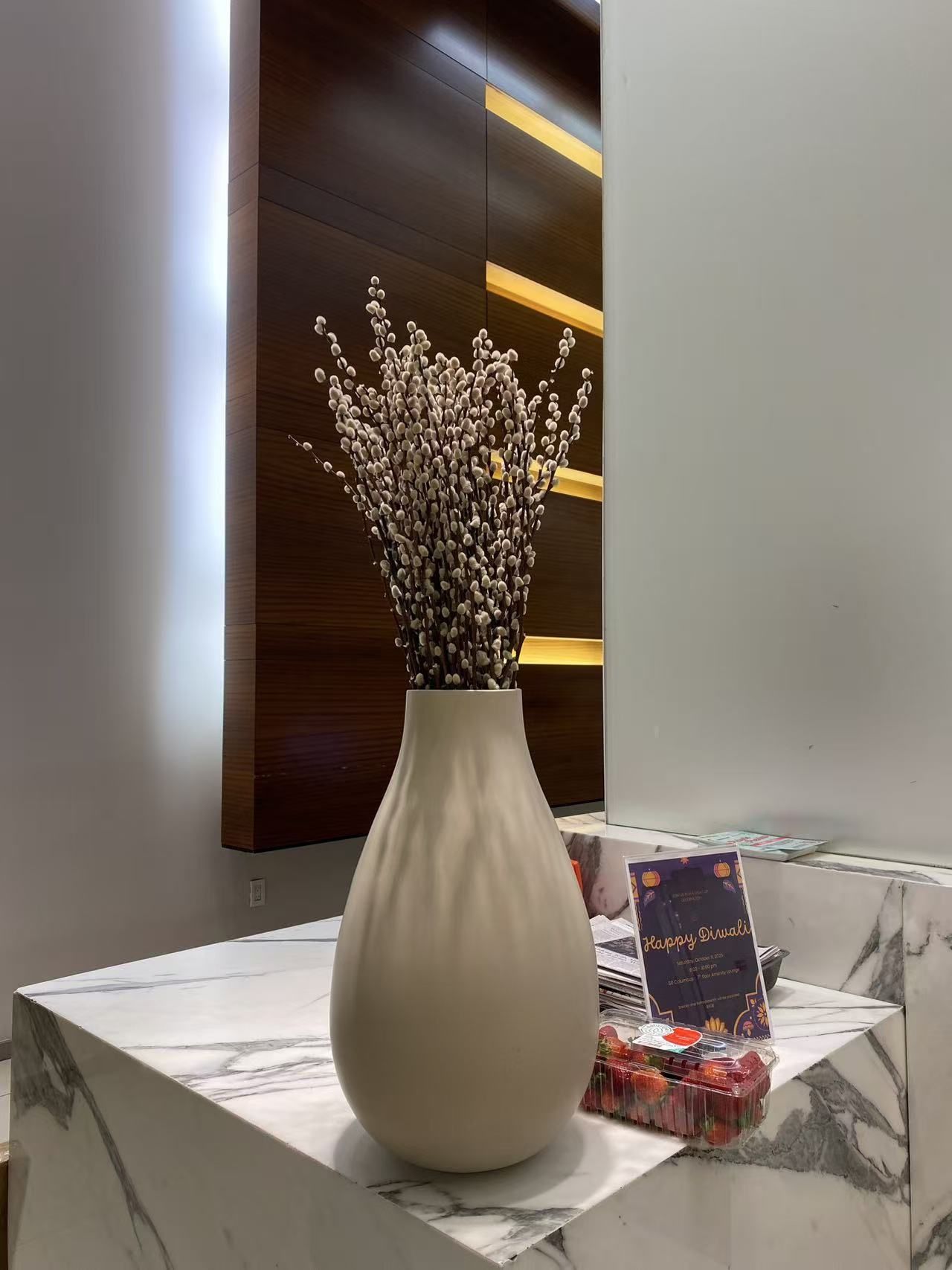 West Elm Ceramic Raindrop Shape Vase