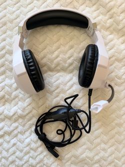 White Wired Gaming Headset